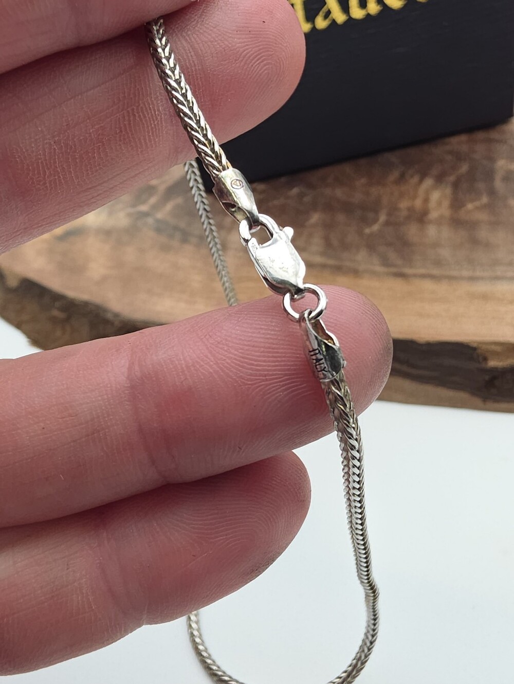 Stauer Sedona Turquoise Pendant & Serpentine Chain 925 Sterling Silver Southwest - Picture 4 of 8